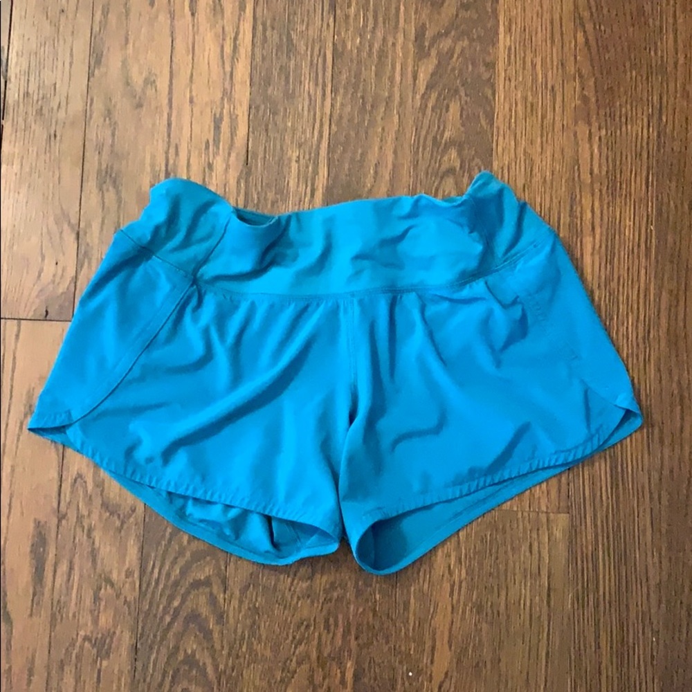 blue lululemon shorts